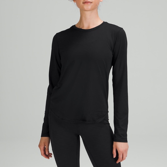 lululemon athletica Tops - Lululemon High Neck Run and Train Long Sleeve size 12 Black New with Tags